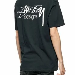 Stussy Designs Short Sleeve Tee Black ST002002 -Baby Crib Clothing & Footwear Sales Store StussyDesignsShortSleeveTeeBlackST002002FamousRockShopNewcastle 2300NSW.Australia.4 800x