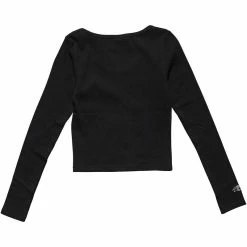 Stussy Graffiti Rib Button Through Long Sleeve Black -Baby Crib Clothing & Footwear Sales Store StussyMISSIONRIBBUTTONTHROUGHBlack2 800x