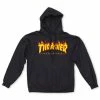 Thrasher Flame Logo Hood Black -Baby Crib Clothing & Footwear Sales Store Thrasher Flame Hood Black Famous Rock Shop Newcastle 800x