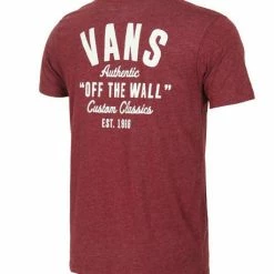 Vans Custom Classic T-Shirt Burgundy VN-01X2G5P -Baby Crib Clothing & Footwear Sales Store Vans Men s Custom Classic T Shirt Burgandy VN01X2G5P Famous Rock Shop 3 800x