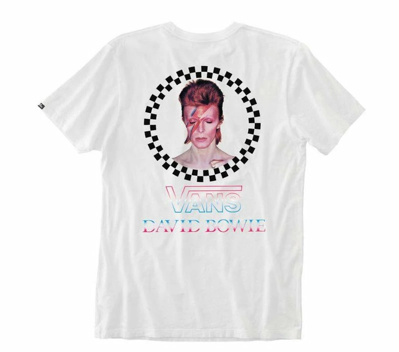 Vans X David Bowie Aladdin Sane Short Sleeve T-Shirt VNA3WCOWHT - Image 4