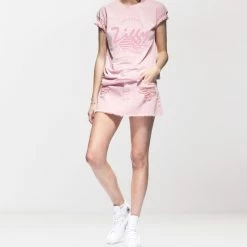 Ziggy Denim Ziggy Clique Tee Pink ZWT447