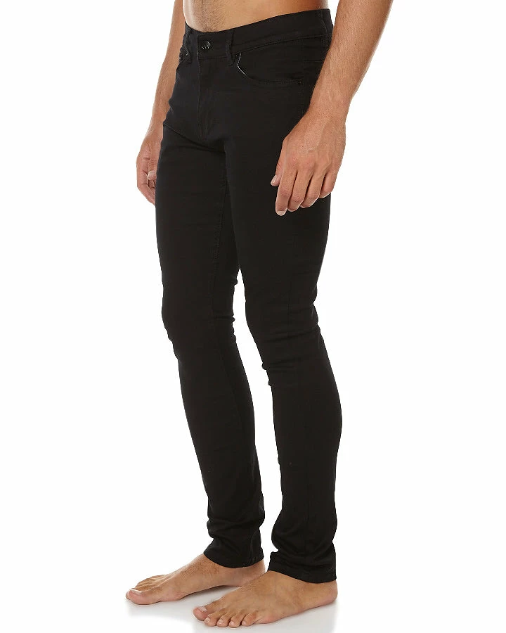 Ziggy Denim Matchsticks Jean Super Duper Skinny - Chewed Black ZM-554 - Image 2