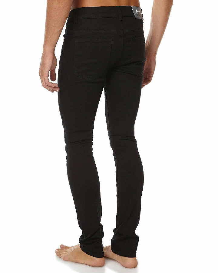 Ziggy Denim Matchsticks Jean Super Duper Skinny - Chewed Black ZM-554 - Image 3