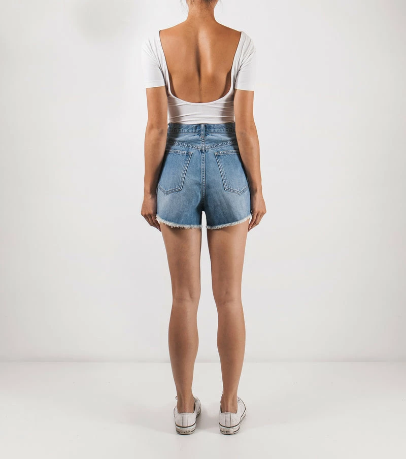 Ziggy Denim Ziggy Kick Shorts Free Blue ZW-1080 - Image 2