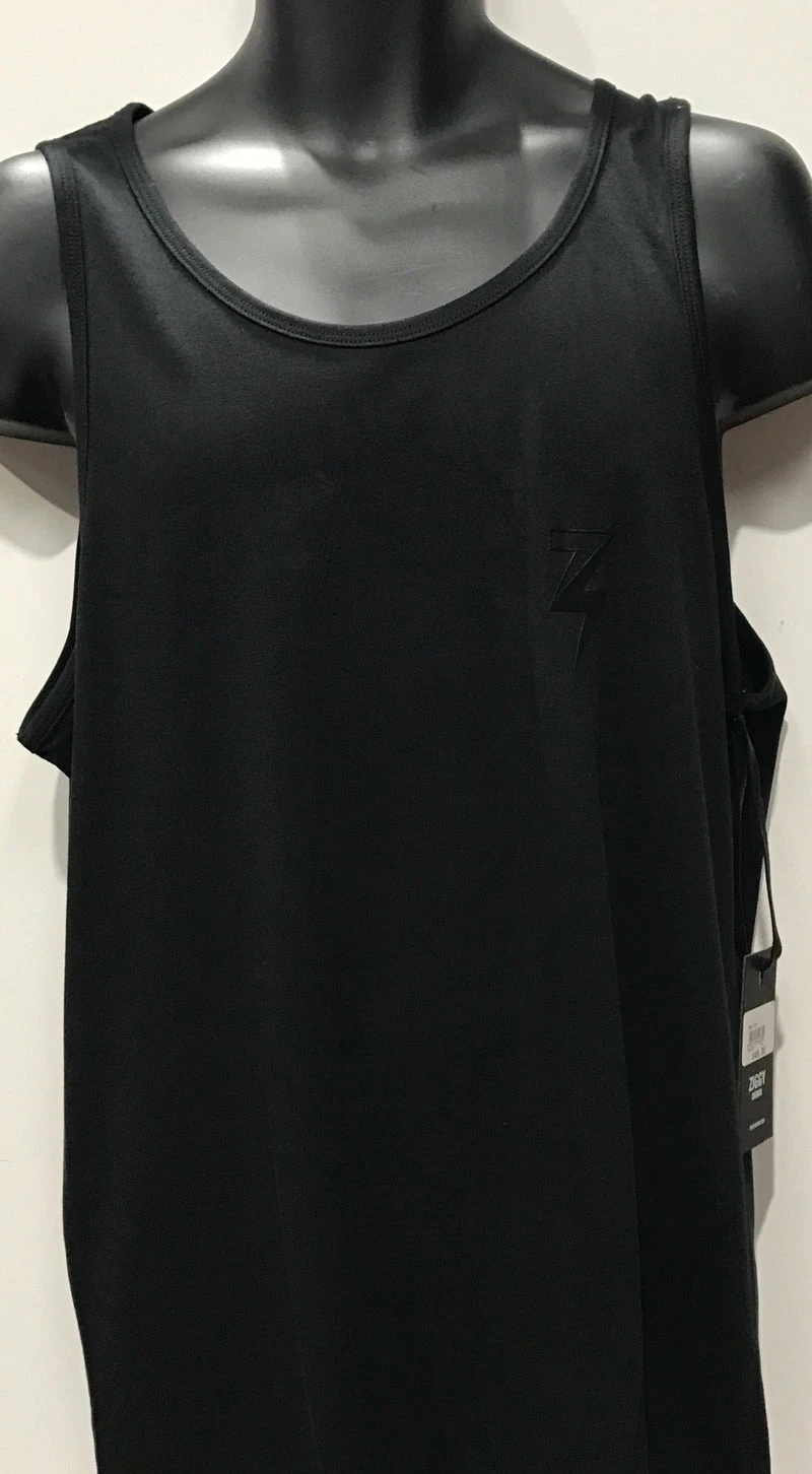 Ziggy Denim Ziggy Rookie Z Bolt Tank Black ZMT-727