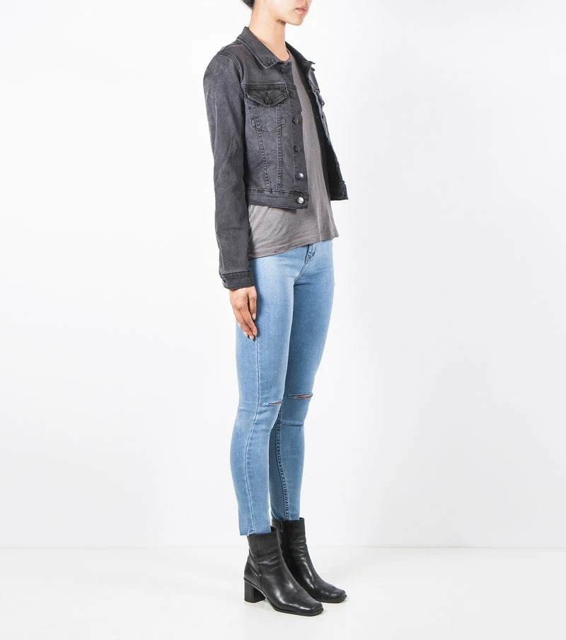 Ziggy Denim Ziggy Slim Shady Denim Jacket Black Stone 4 Ziggy Denim Ziggy Slim Shady Denim Jacket Black Stone - Image 2