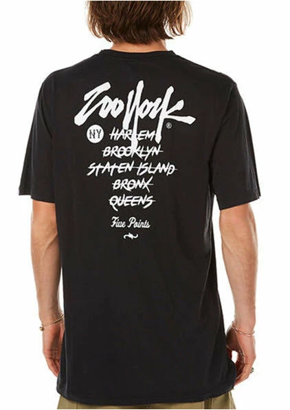 Zoo York Boroughs Tall Tee - Jet Black ZY-MTD6010