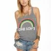 Chaser One Love Rainbow Cami Grey -Baby Crib Clothing & Footwear Sales Store chaser One Love Famous Rock Shop Newcastle 800x
