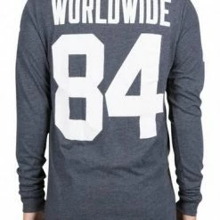 Huf Audible Long Sleeve Tee Navy Heather -Baby Crib Clothing & Footwear Sales Store huf audible navy heather 3 800x