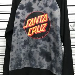 Santa Cruz Other Dot Tie Dye Black Crew