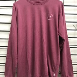 Afends Established Retro Fit Long Sleeve Tee Rose M191062