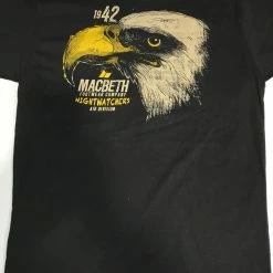 Macbeth Nightwatchers Eagle Black And Yellow Men's Tee