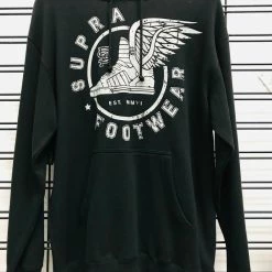 Supra Footwear Flying Shoe Hoodie Black