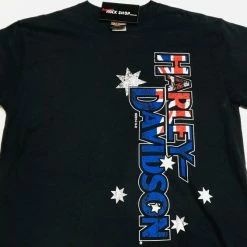 Harley Davidson Australian Flag Vertical Black