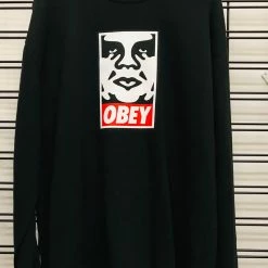 Obey OG Face Crew Men's Black Jumper
