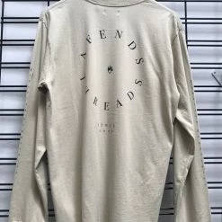 Afends Established Retro Fit Long Sleeve Tee Cement M191062