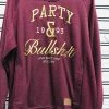 Rocksmith Party And Bullsh!t 1993 Men's Maroon Jumper -Baby Crib Clothing & Footwear Sales Store image e4bdca1d 0193 4437 b27d d4af9543c40f 800x