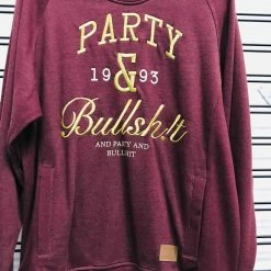 Rocksmith Party And Bullsh!t 1993 Men's Maroon Jumper