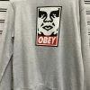 Obey Icon Face White And Heather Grey Men's Jumper -Baby Crib Clothing & Footwear Sales Store image ef56aee5 5017 4c27 9778 bed89074b614 800x
