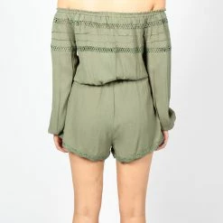 Sass Clothing Sass Talisha Shoulder Playsuit Khaki 9950DWSS -Baby Crib Clothing & Footwear Sales Store img 2691 800x